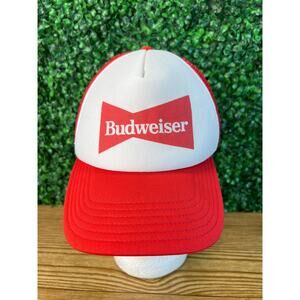 Adult Budweiser Bowtie Hat Beer Logo Mesh Foam Snapback Trucker Baseball Cap